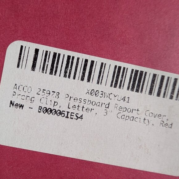 Red Pressboard Report Covers - Picture 2 of 3